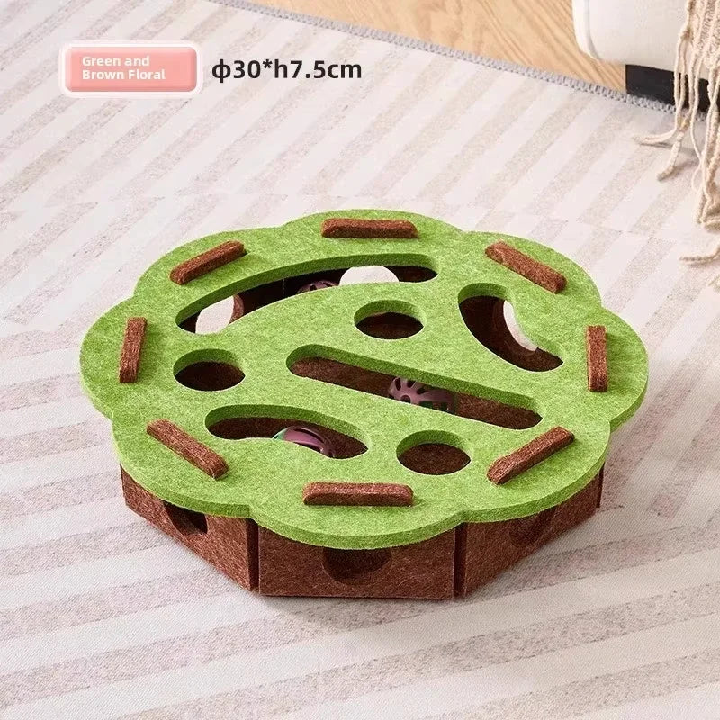 Caja de rompecabezas de fieltro para gatos

Juguete de ejercicio para gatos con pelota.