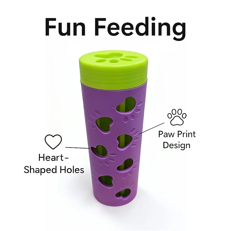 Dispensador de Comida Lenta: Juguete Interactivo y Resistente para Mascotas.