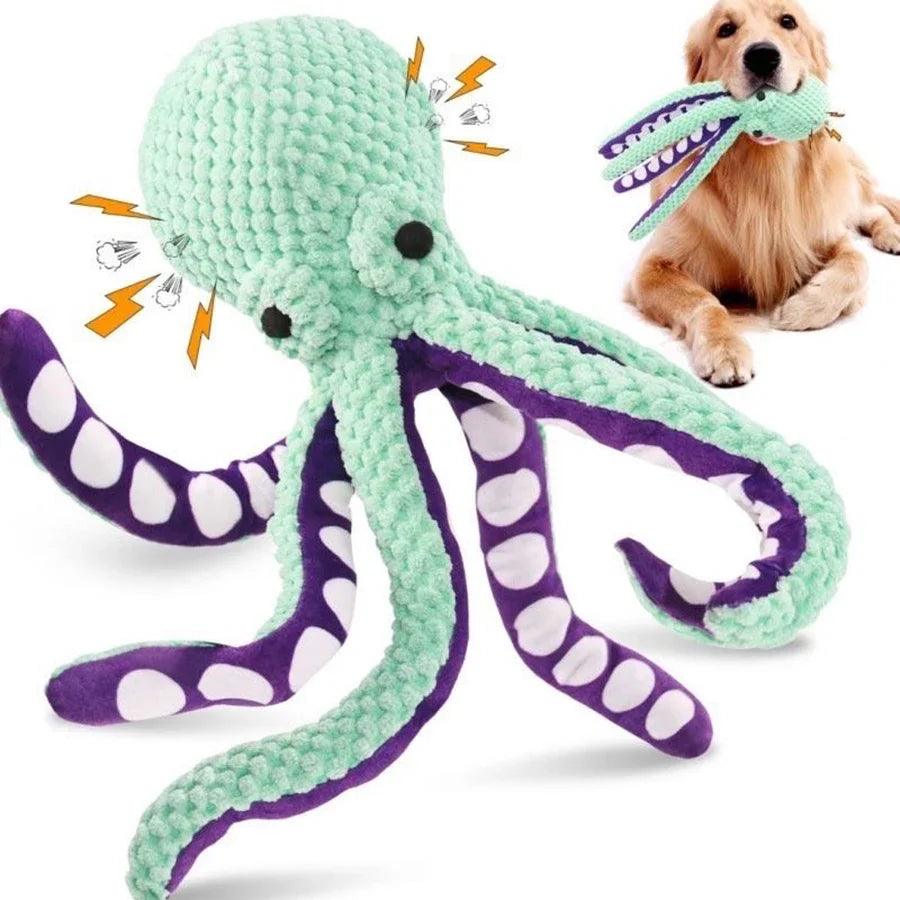 Pulpo Interactivo Antiestrés para Perros - Pelusa y Huella