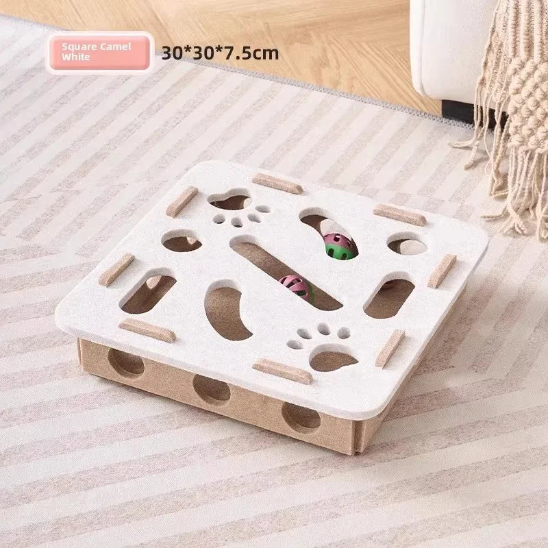 Caja de rompecabezas de fieltro para gatos

Juguete de ejercicio para gatos con pelota.