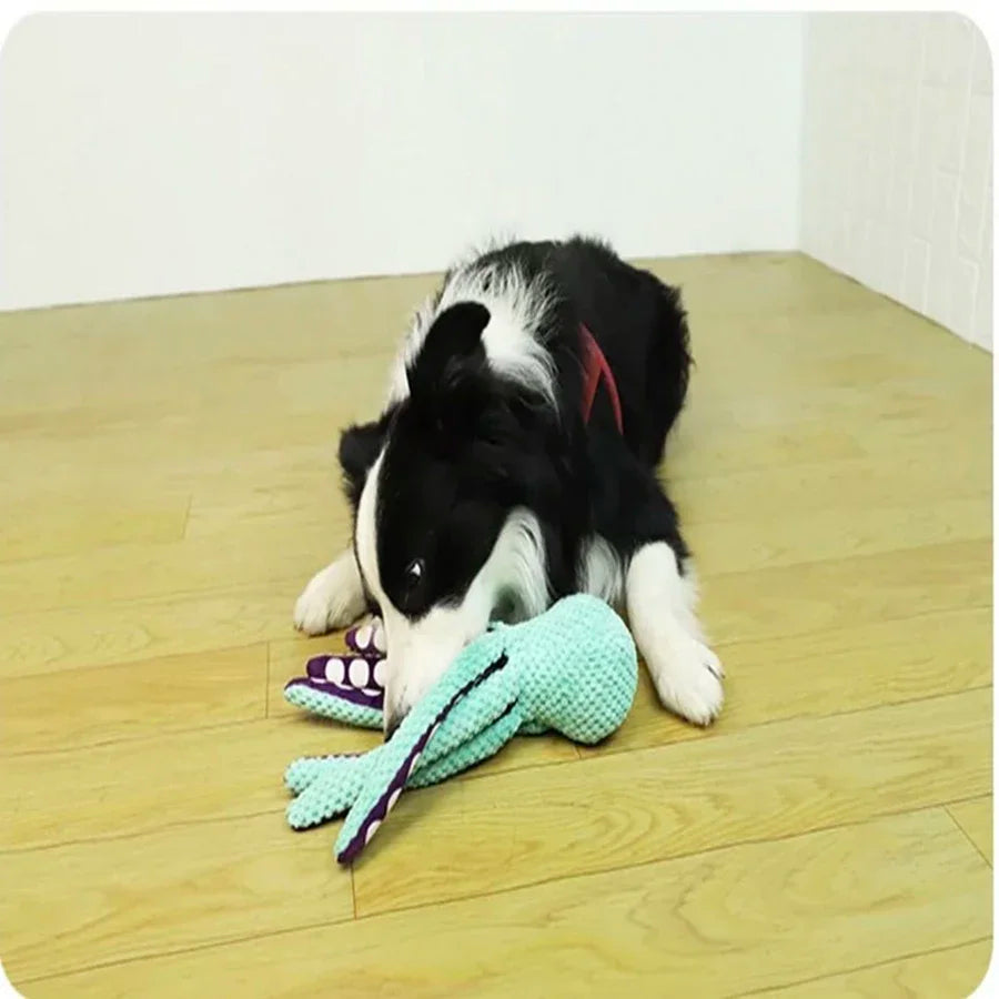 Pulpo Interactivo Antiestrés para Perros - Pelusa y Huella